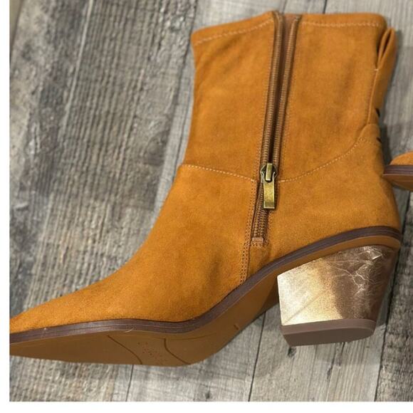 Franco Sarto Women’s Sammi Ankle Bootie – Whiskey Tan | Size 7 - Picture 12 of 15